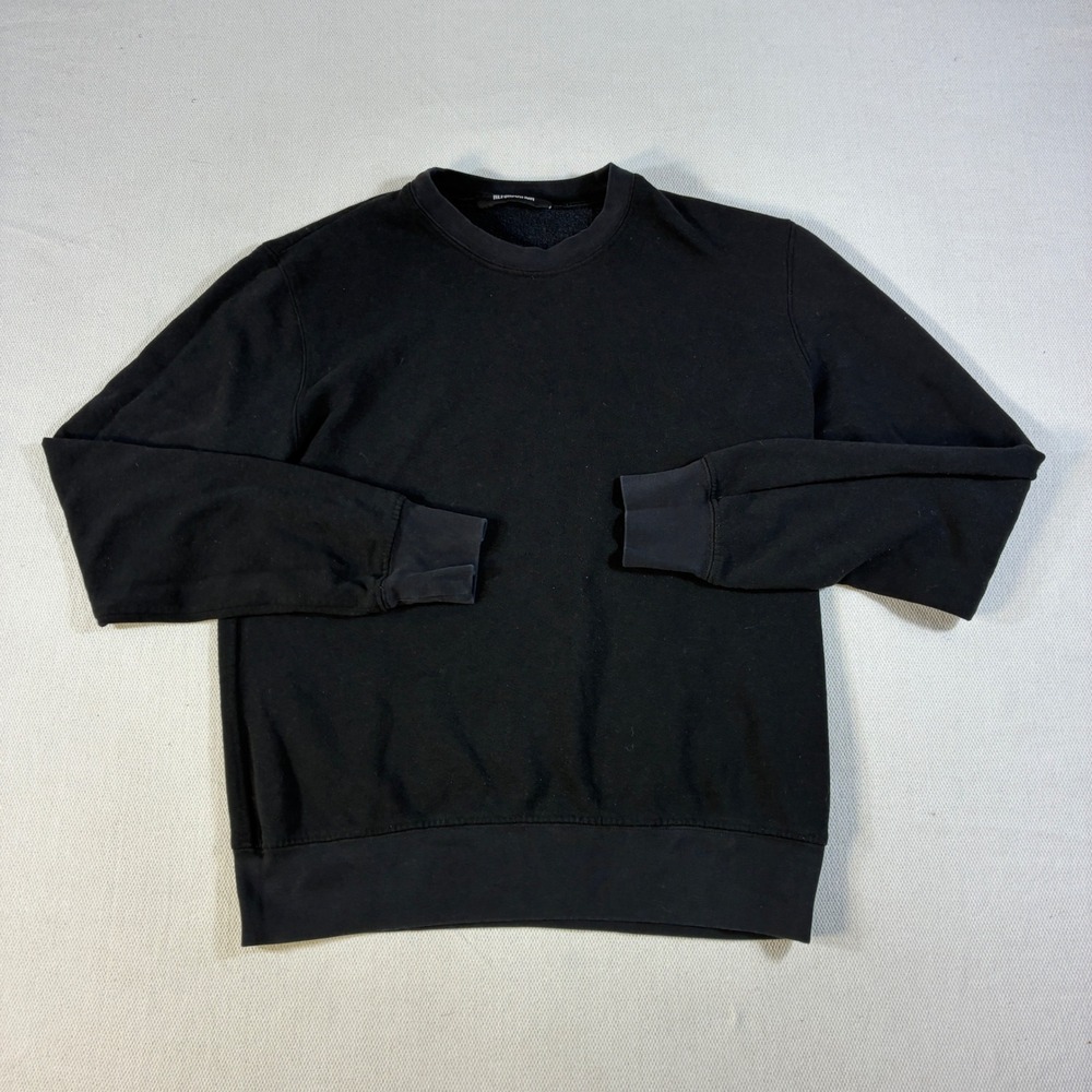 Reformation Black Crewneck Sweatshirt Women's XS‎ Recycled Cotton Made in USA